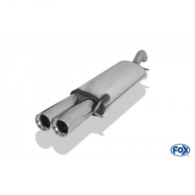 Silencieux arrière duplex inox 1x135x80mm type 53 pour VOLSWAGEN BEETLE TYPE 1C/9C/1Y