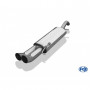 Silencieux arrière inox 2x76mm type 18 pour VOLKSWAGEN CORRADO 16V/VR6