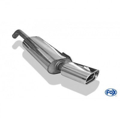 Silencieux arrière duplex inox 1x135x80mm type 53 pour VOLSWAGEN BEETLE TYPE 1C/9C/1Y