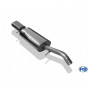 Silencieux arrière duplex inox 1x135x80mm type 53 pour VOLSWAGEN BEETLE TYPE 1C/9C/1Y