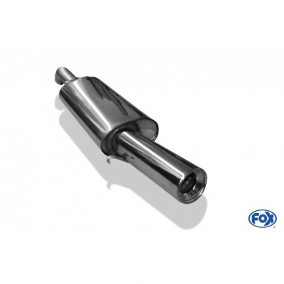 Silencieux arrière duplex inox 1x135x80mm type 53 pour VOLSWAGEN BEETLE TYPE 1C/9C/1Y