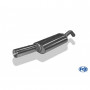 Silencieux arrière duplex inox 1x135x80mm type 53 pour VOLSWAGEN BEETLE TYPE 1C/9C/1Y