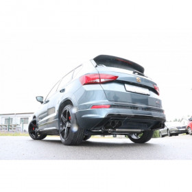 Silencieux arrière duplex inox 2x90mm type 25 (émaillé noir) pour SEAT ATECA 4x2 TYPE 5FP