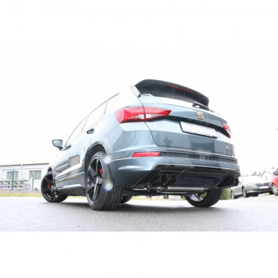 Silencieux arrière duplex inox 2x90mm type 25 (émaillé noir) pour SEAT ATECA 4x2 TYPE 5FP