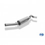 Silencieux arrière inox 1x60mm type 10 pour VOLKSWAGEN GOLF MK1 GTI