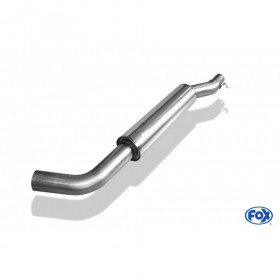2x80mm stainless steel silent for SEAT LEON TYPE 5F