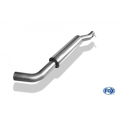 2x80mm stainless steel silent for SEAT LEON TYPE 5F