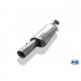 Silencieux arrière duplex inox 1x135x80mm type 53 pour VOLSWAGEN BEETLE TYPE 1C/9C/1Y