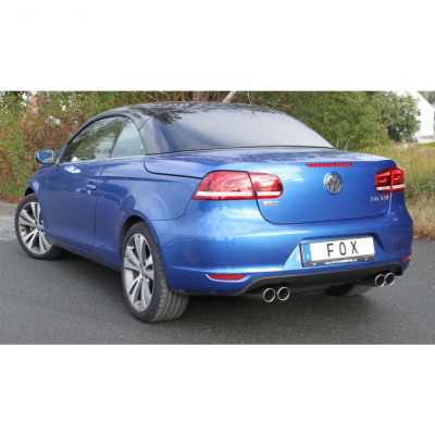 Silencieux arrière duplex inox 2x80mm type 16 pour VOLKSWAGEN EOS TYPE 1F (Facelift)