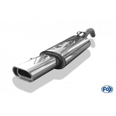 Silencieux arrière duplex inox 1x135x80mm type 53 pour VOLSWAGEN BEETLE TYPE 1C/9C/1Y