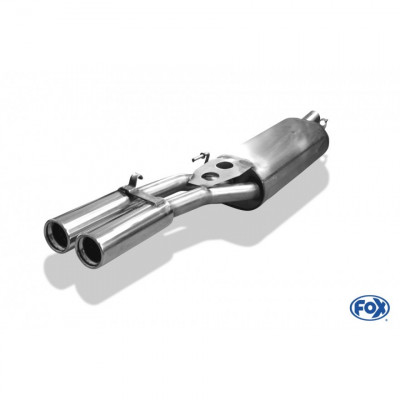 Silencieux arrière inox 2x76mm type 13 pour VOLKSWAGEN GOLF MK3 VARIANT