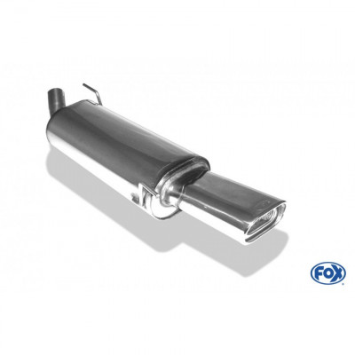 Silencieux arrière duplex inox 1x135x80mm type 53 pour VOLSWAGEN BEETLE TYPE 1C/9C/1Y