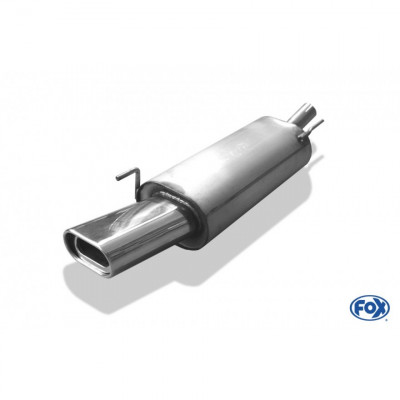 Silencieux arrière duplex inox 1x135x80mm type 53 pour VOLSWAGEN BEETLE TYPE 1C/9C/1Y