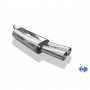 Silencieux arrière duplex inox 1x135x80mm type 53 pour VOLSWAGEN BEETLE TYPE 1C/9C/1Y