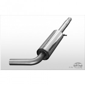 Silencieux arrière duplex inox 1x135x80mm type 53 pour VOLSWAGEN BEETLE TYPE 1C/9C/1Y