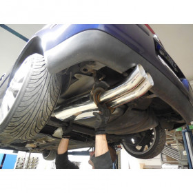 Silencieux arrière duplex inox 1x135x80mm type 53 pour VOLSWAGEN BEETLE TYPE 1C/9C/1Y