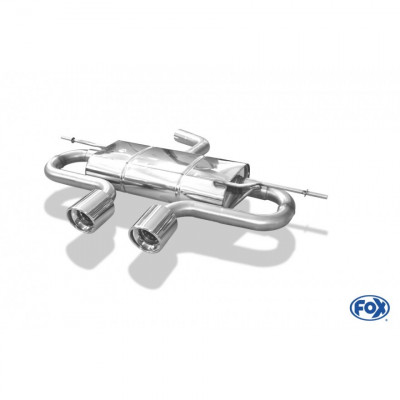 Silencieux arrière inox 2x100mm type 17 (look R32) pour VOLKSWAGEN GOLF MK5