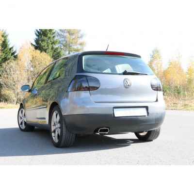 Silencieux arrière duplex inox 1x135x80mm type 53 pour VOLSWAGEN BEETLE TYPE 1C/9C/1Y