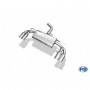 Silent rear duplex stainless steel 2x80mm type 25 for SEAT LEON CUPRA TYPE 5F