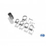 Silent rear duplex stainless steel 2x80mm type 25 for SEAT LEON CUPRA TYPE 5F
