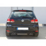 Silencieux arrière duplex inox 2x80mm type 13 pour VOLKSWAGEN GOLF MK6