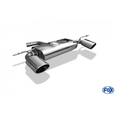 Silencieux arrière duplex inox 1x140x90mm type 32 pour VOLKSWAGEN GOLF MK6