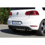 Silencieux arrière duplex inox 1x90mm type 25 pour VOLKSWAGEN GOLF GTI MK6