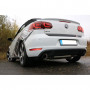 Silencieux arrière duplex inox 1x100mm type 25 pour VOLKSWAGEN GOLF GTI MK6