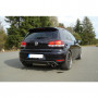 Silencieux arrière duplex inox 1x100mm type 25 pour VOLKSWAGEN GOLF GTI MK6