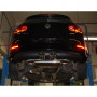 Silencieux arrière inox 1x90mm type 16 (look R32) pour VOLKSWAGEN GOLF CABRIOLET GTI MK6