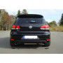 Silencieux arrière duplex inox 1x100mm type 25 pour VOLKSWAGEN GOLF CABRIOLET GTI MK6