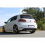 Silencieux arrière duplex inox 1x90mm type 25 pour VOLKSWAGEN GOLF CABRIOLET GTI MK6
