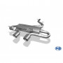 Silencieux arrière inox 2x90mm type 16 pour VOLKSWAGEN GOLF R MK6 4-MOTION