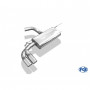 Silencieux arrière inox 2x80mm type 16 pour VOLKSWAGEN GOLF MK7