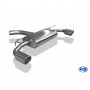 Silencieux arrière duplex inox 1x100mm type 16 pour VOLKSWAGEN GOLF GTI MK7