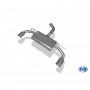 Silencieux arrière duplex inox 1x100mm type 16 pour VOLKSWAGEN GOLF GTI MK7
