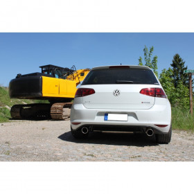 Silencieux arrière duplex inox 1x135x80mm type 53 pour VOLSWAGEN BEETLE TYPE 1C/9C/1Y