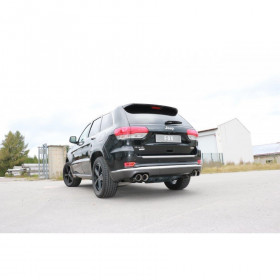 Silent rear duplex stainless steel 1x129x106mm type 32 for JEEP GRAND CHEROKEE TYPE WK