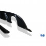 Pack diffuseur noir brillant Rieger Tuning + Silencieux arrière duplex inox 1x114mm type 25 pour VOLKSWAGEN GOLF MK7 Facelift