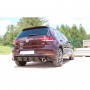 Pack diffuseur noir brillant Rieger Tuning + Silencieux arrière inox 1x100mm type 16 pour VOLKSWAGEN GOLF MK7 Facelift