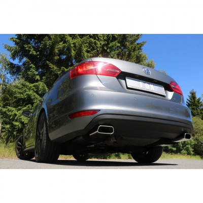 Silencieux arrière duplex inox 1x145x65mm type 59 pour VOLKSWAGEN JETTA VI