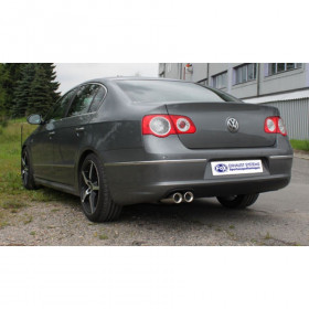 Silencieux arrière duplex inox 1x135x80mm type 53 pour VOLSWAGEN BEETLE TYPE 1C/9C/1Y