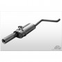 Silencieux arrière inox 1x80mm type 13 pour VOLKSWAGEN POLO TYPE 86C
