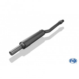 Silencieux avant inox pour VOLKSWAGEN POLO TYPE 86C