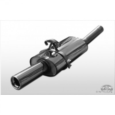 Silencieux arrière duplex inox 1x135x80mm type 53 pour VOLSWAGEN BEETLE TYPE 1C/9C/1Y