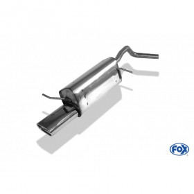 Silencieux arrière inox 1x135x80mm type 53 pour VOLKSWAGEN POLO TYPE 9N