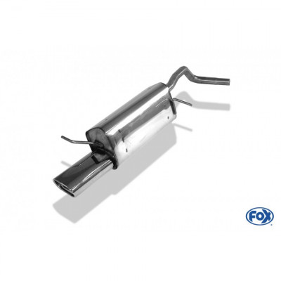 Silencieux arrière duplex inox 1x135x80mm type 53 pour VOLSWAGEN BEETLE TYPE 1C/9C/1Y