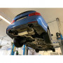 Silent rear duplex stainless steel 1x145x65mm type 59 with valves for BMW 330i XDRIVE TYPE F30/31