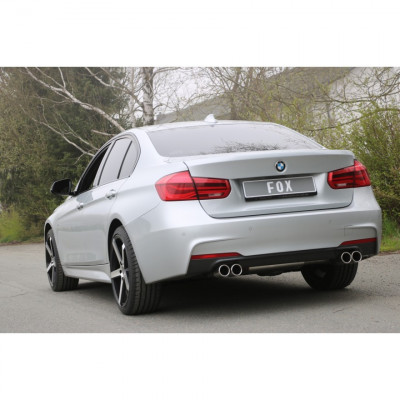 Silent rear duplex stainless steel 2x80mm type 12 for BMW 335d TYPE F30/31