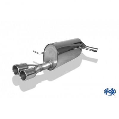 Silent rear duplex stainless steel 1x100mm type 16 for MAZDA CX5 TYPE KE/GH